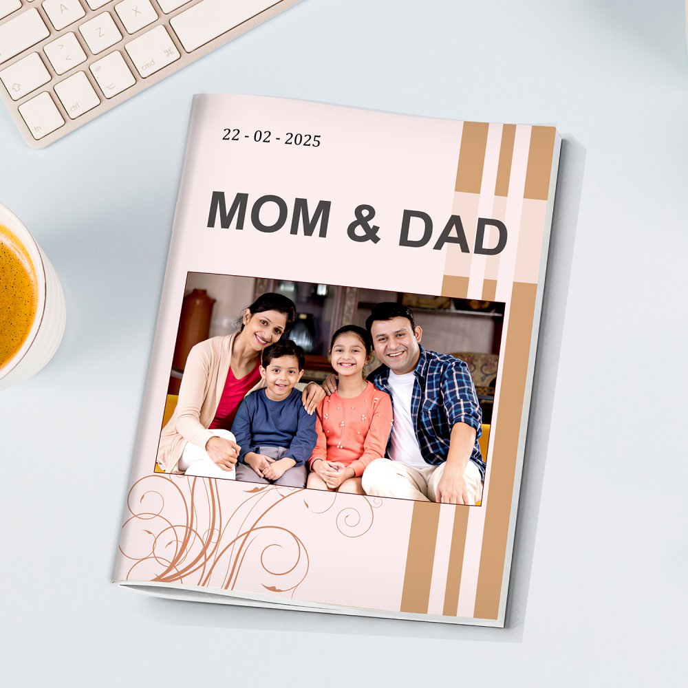 Family | Diary Book For Gen-z Generation | Medium Size | 6 x 8 inches | Min-16 Max - 24 Photos |